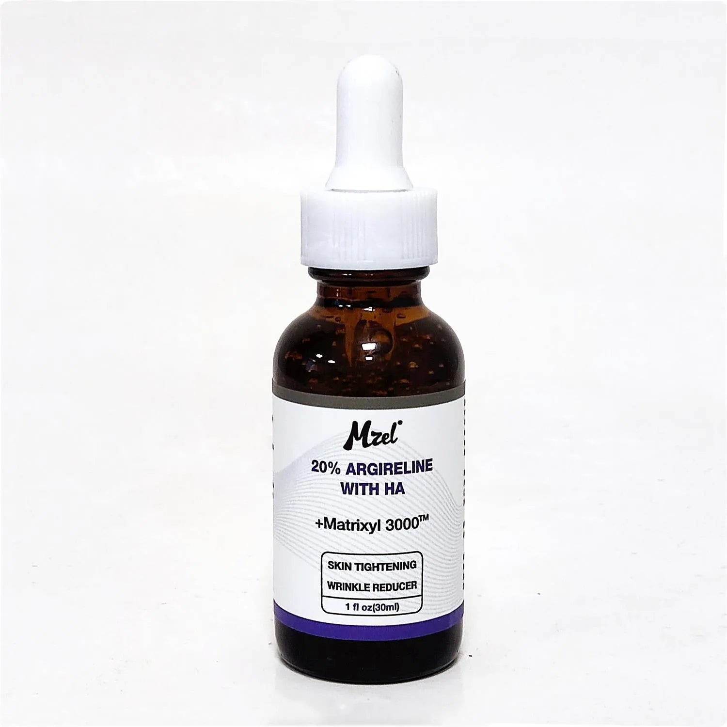 30ml bottle of six-peptide firming and hydrating anti-wrinkle facial serum.
