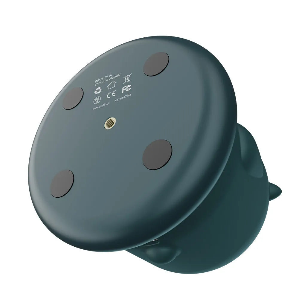 360 rotation intelligent follow-up gimbal with AI face recognition in dark green or grass green