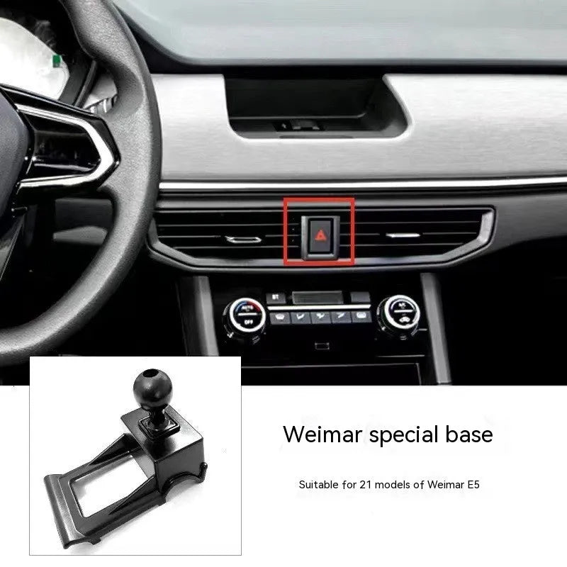 GOODWAY car mobile phone holder with 360-degree rotation mounted on dashboard