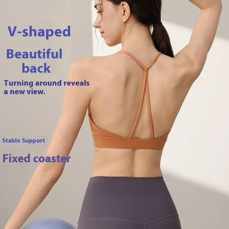 Women's nylon sports vest with double shoulder straps in multiple colour options