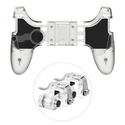 Black mobile phone auxiliary physical plug-in game handle with non-vibrating gamepad