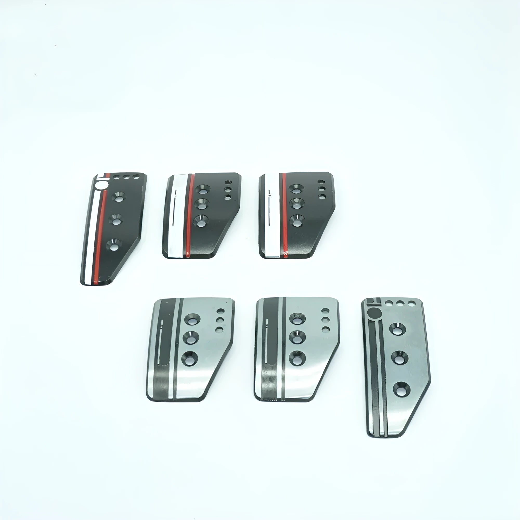 Aluminium alloy manual transmission pedal covers set for brake accelerator and clutch