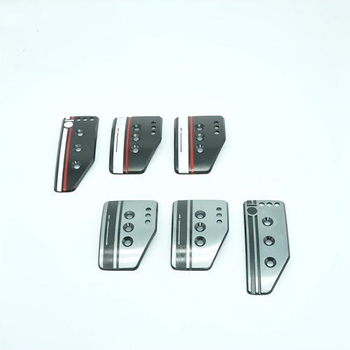 Aluminium alloy manual transmission pedal covers set for brake accelerator and clutch