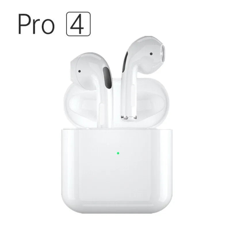 Pro4 White and Pro4 Black in-ear wireless Bluetooth sports headphones with waterproof design.
