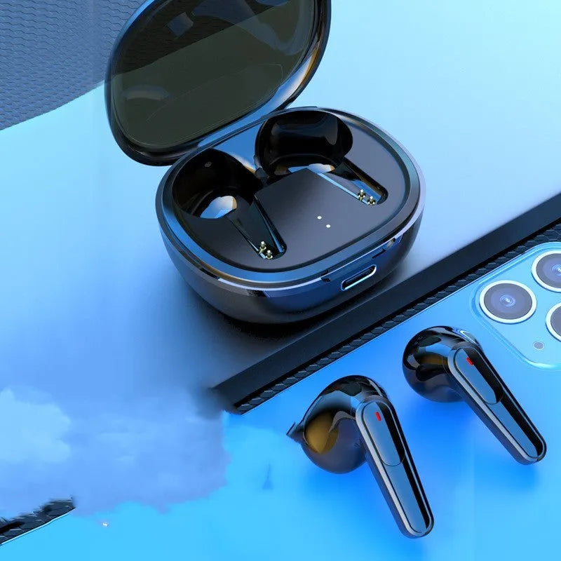 Black PRO30 Bluetooth in-ear headphones with noise reduction technology