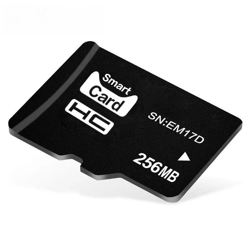 A single 256MB TF series memory card on a white background.