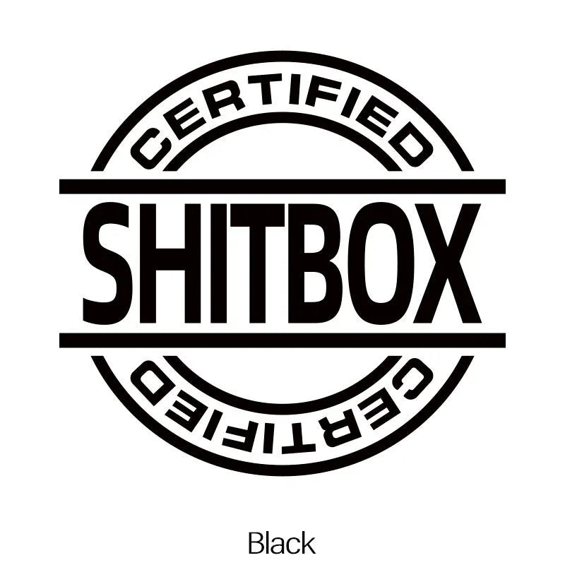 13x12cm creative vinyl car body sticker shown in multiple colour options on a vehicle door