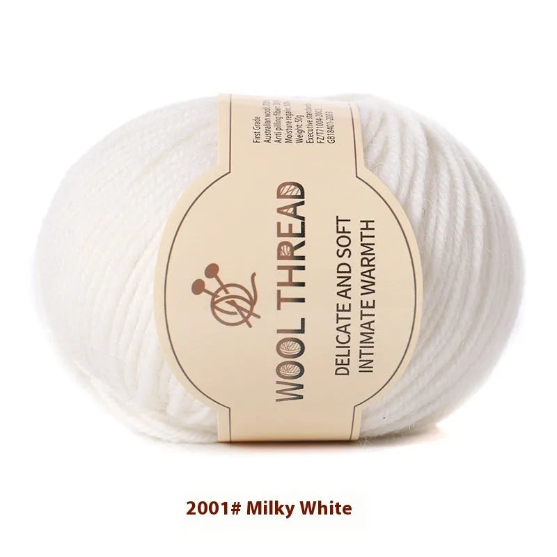 Hand knitting wool yarn roll for baby clothes with 10 needle specification in various colours