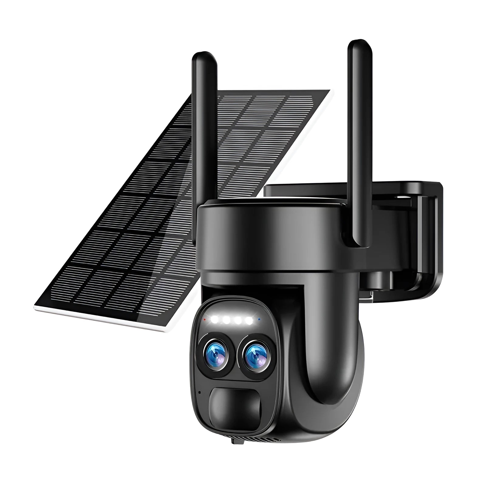 Solar-powered 8x zoom surveillance camera with colour night vision