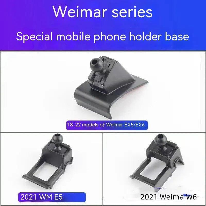 GOODWAY car mobile phone holder with 360-degree rotation mounted on dashboard