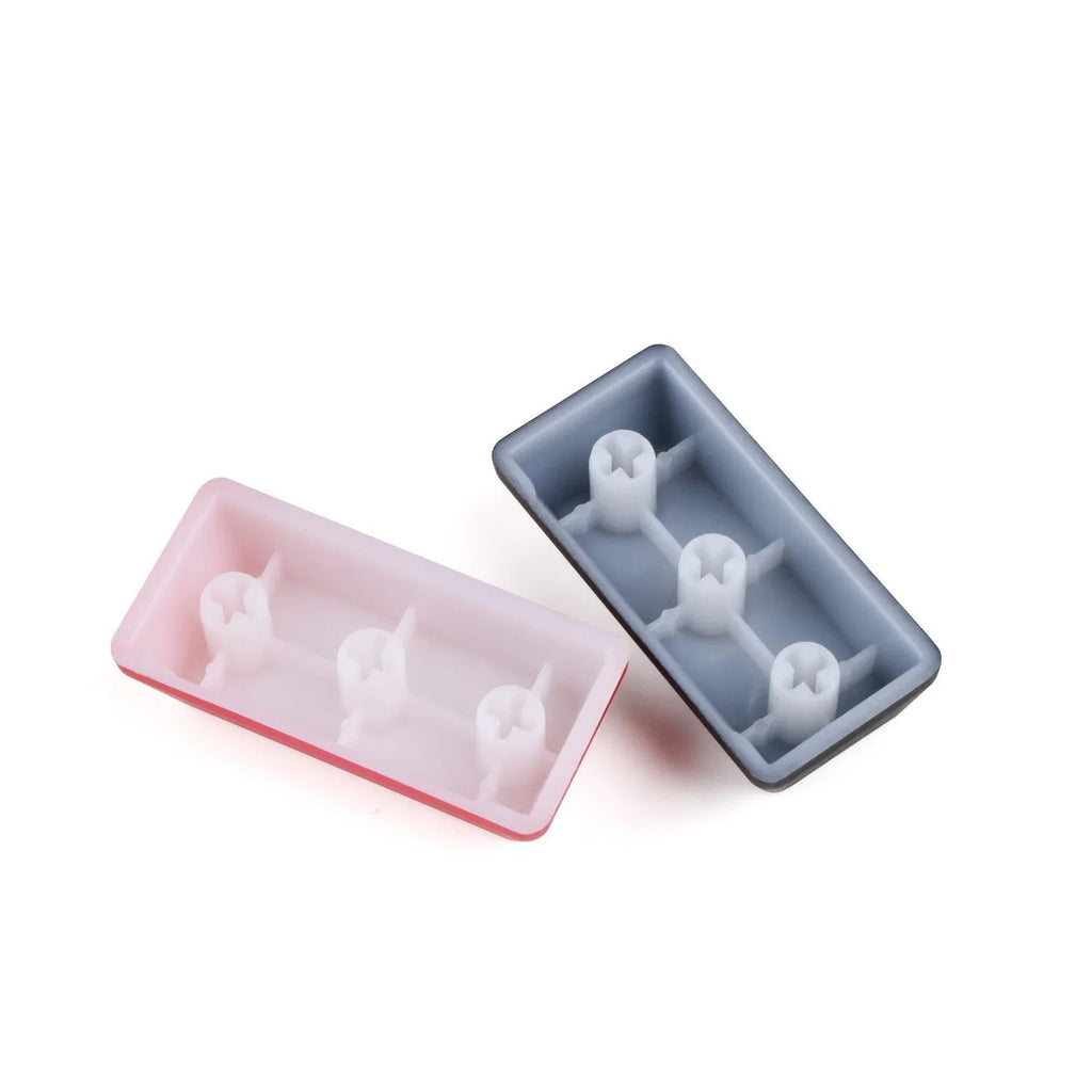 Red safety evacuation exit mechanical keyboard keycap with transparent construction