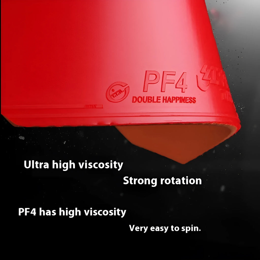 Fast Attack Sticky PF450 table tennis racket with anti-rubber in red or black, thick or medium thick options