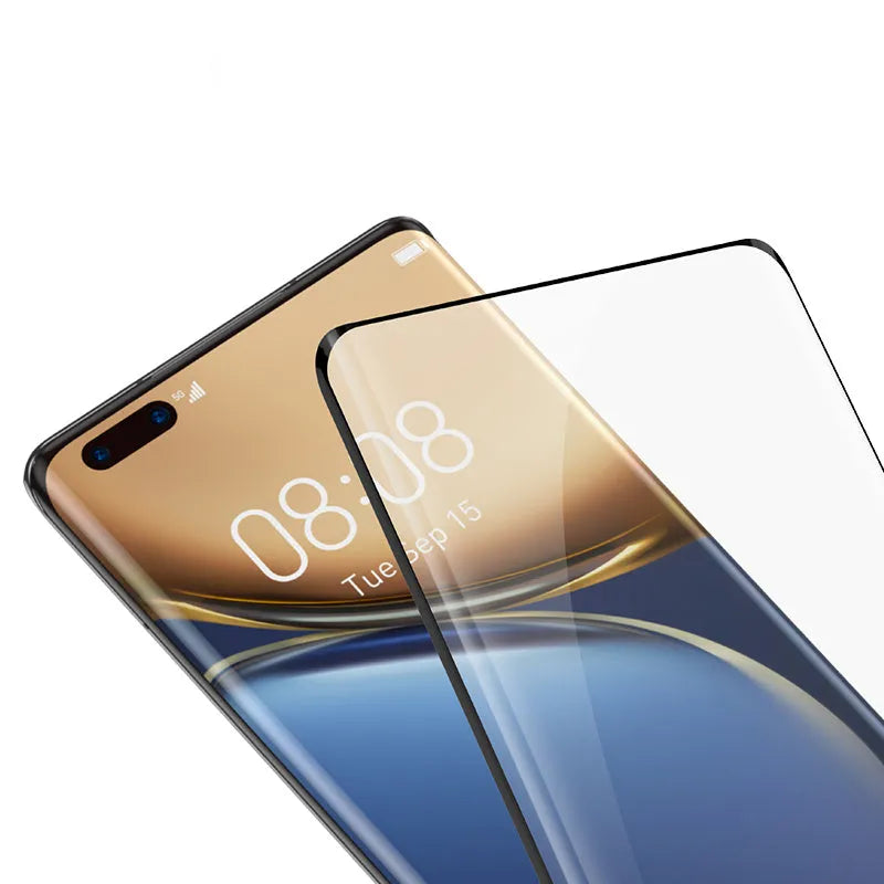 Black curved tempered glass screen film for Honor Magic3 Pro Zhi Zhen with full rubber edge