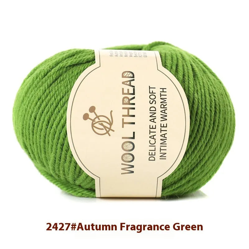 Hand knitting wool yarn roll for baby clothes with 10 needle specification in various colours
