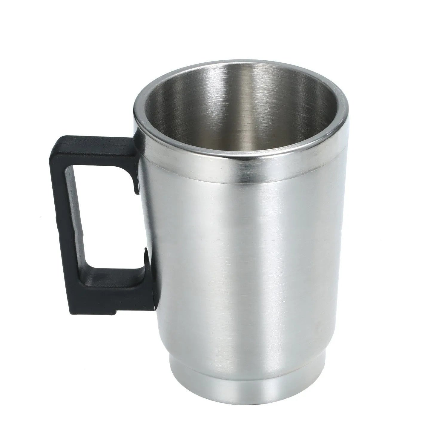 Stainless steel automobile headlamp renovation kit parts including cups, elbow cover, and power adapter on a workbench