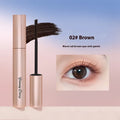 Long-lasting curling mascara in black and brown shades for defined eyelashes