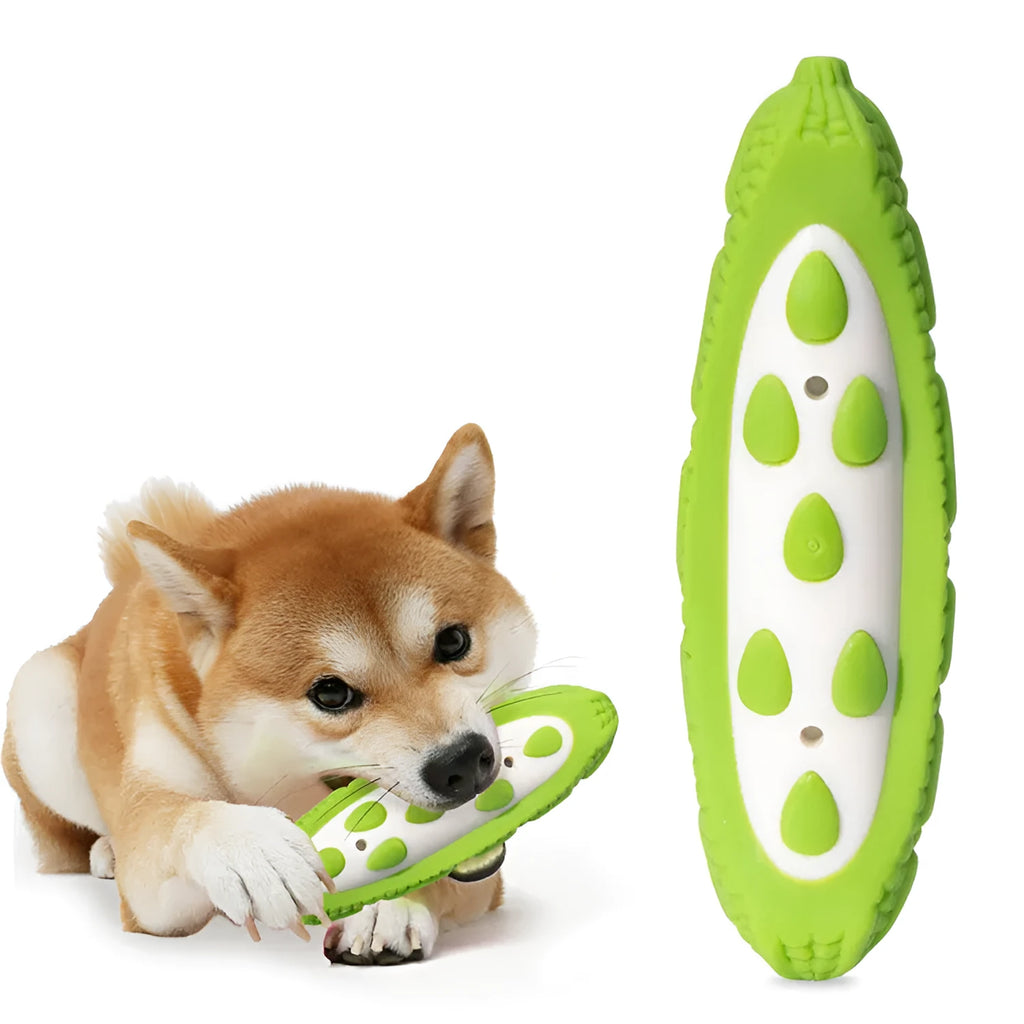 Green and purple meat-scented dog gnawing toy for large breeds with biting-resistant construction