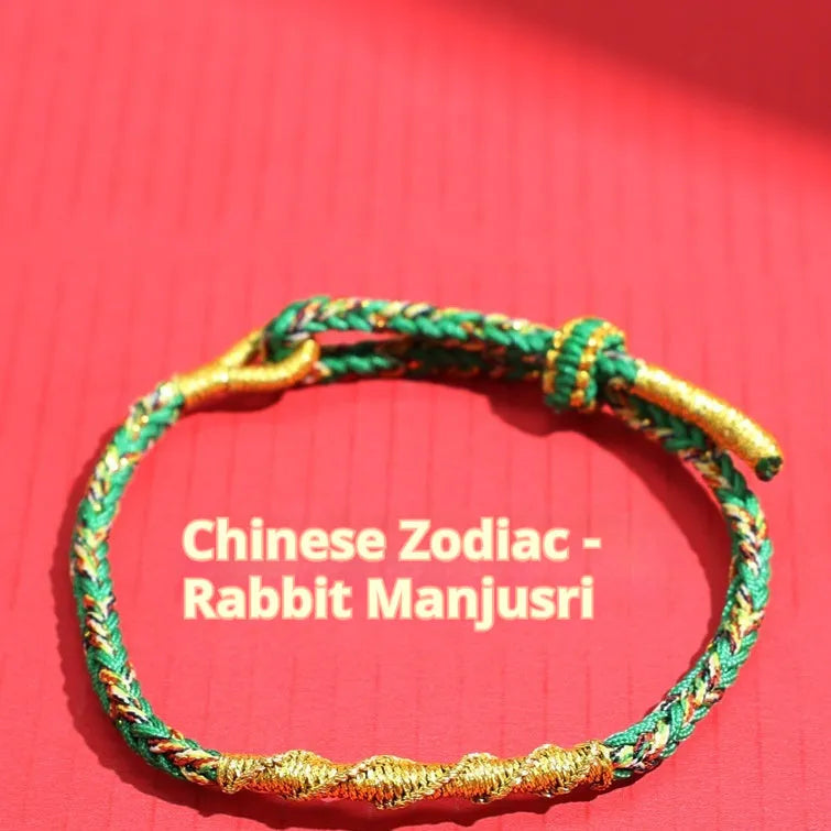 Adjustable eight-strand woven colourful bracelet with flexible wire construction in national tide style