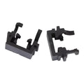 Black plastic H1 to LED headlight conversion adapter for Ford cars, showing clip mechanism.