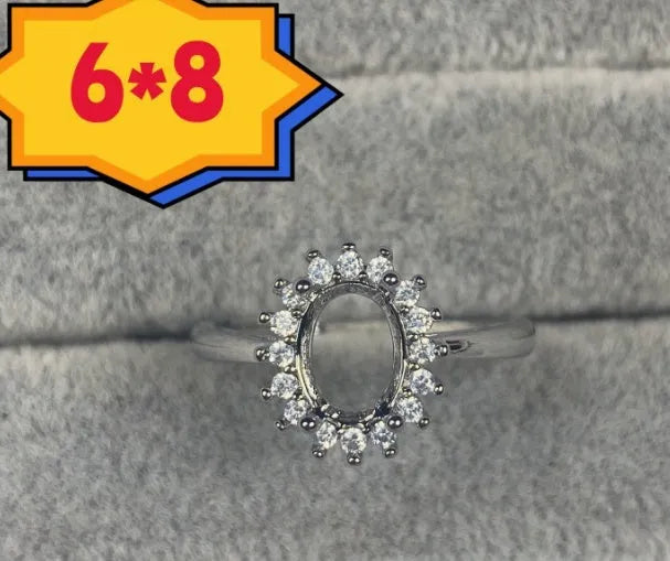 Oval denier ring with open mouth design and five-pointed star decoration on copper band