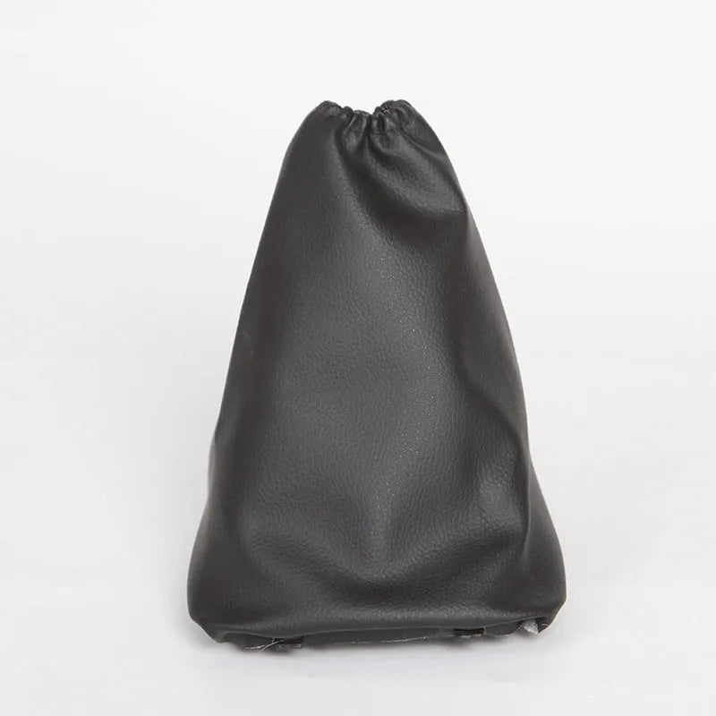 Black genuine leather dust cover for a Toyota Corolla gear shift lever.