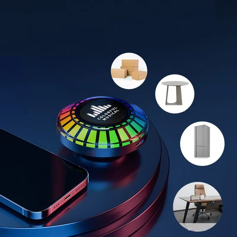Voice control Bluetooth ambience lamp with polar light effects and compact 3.1cm design