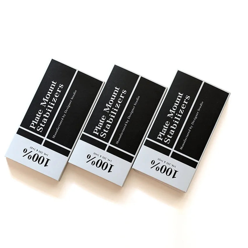 Black and milky white keyboard stabiliser satellite axes for 6.25U and 7U spacebar sizes