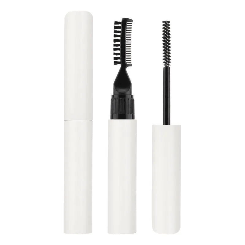 Eyebrow shaping brush with moulding glue for natural eyebrows in white and pink options