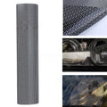 Plastic automotive colour changing perforated film measuring 30 by 106 cm with mesh pattern