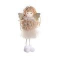 Cartoon angel cloth pendant for high ponytail hair in Christmas colours
