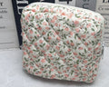 Floral pattern key storage bag made from breathable polyester fabric in various colour options.