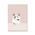Modern canvas wall art painting 40x60cm with white border contemporary home décor