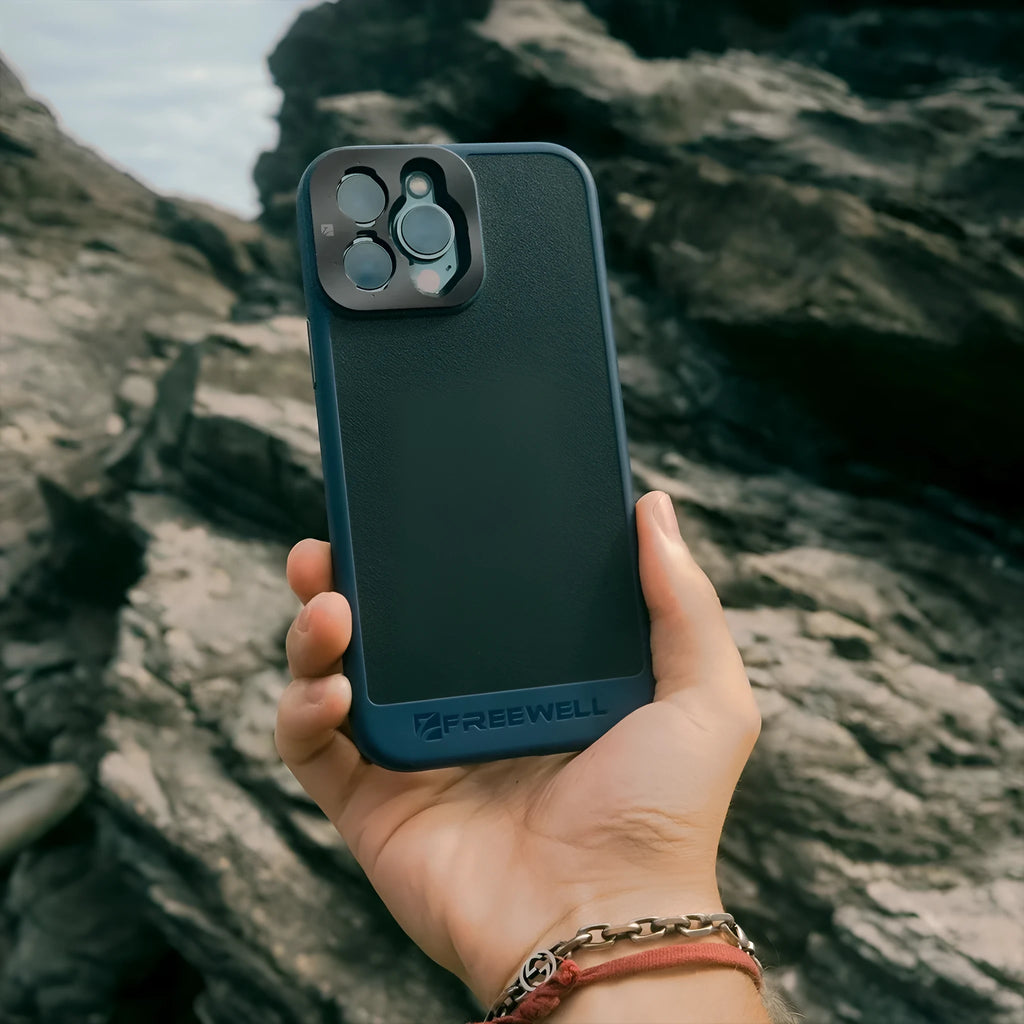Black slim fit phone case for iPhone 13 Pro, 14 Pro, and 15 Pro and Pro Max models.