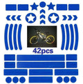 Bicycle reflective safety tape showing geometric grid pattern in multiple colour options