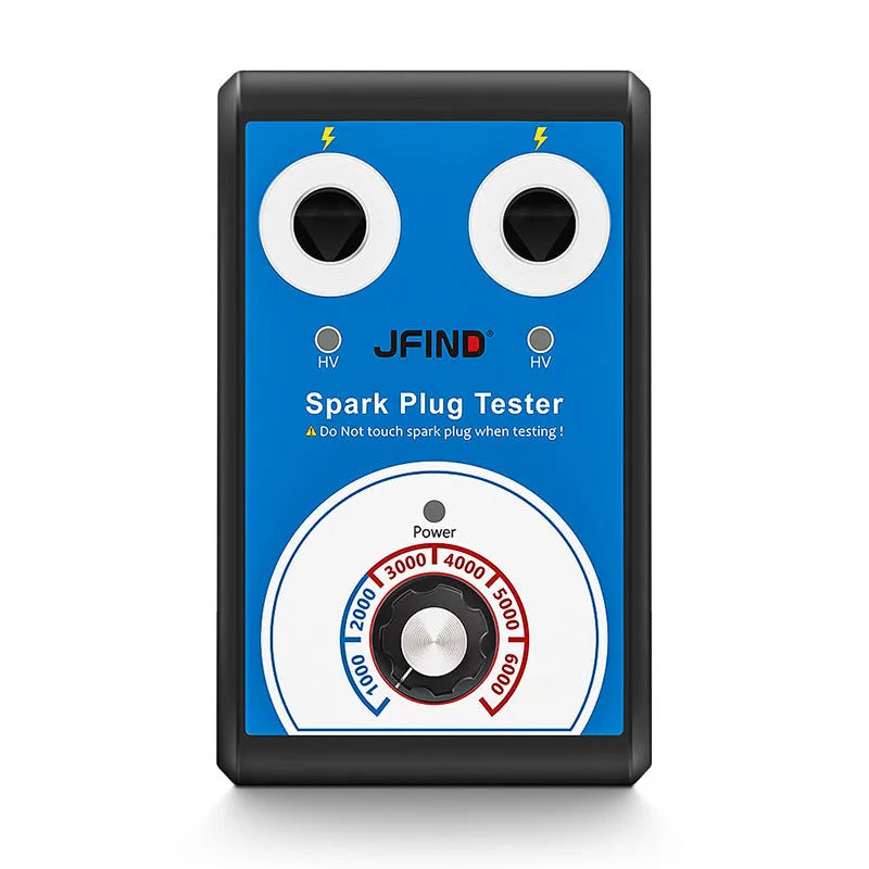 Car spark plug tester with American and European standard adaptors for ignition system diagnosis