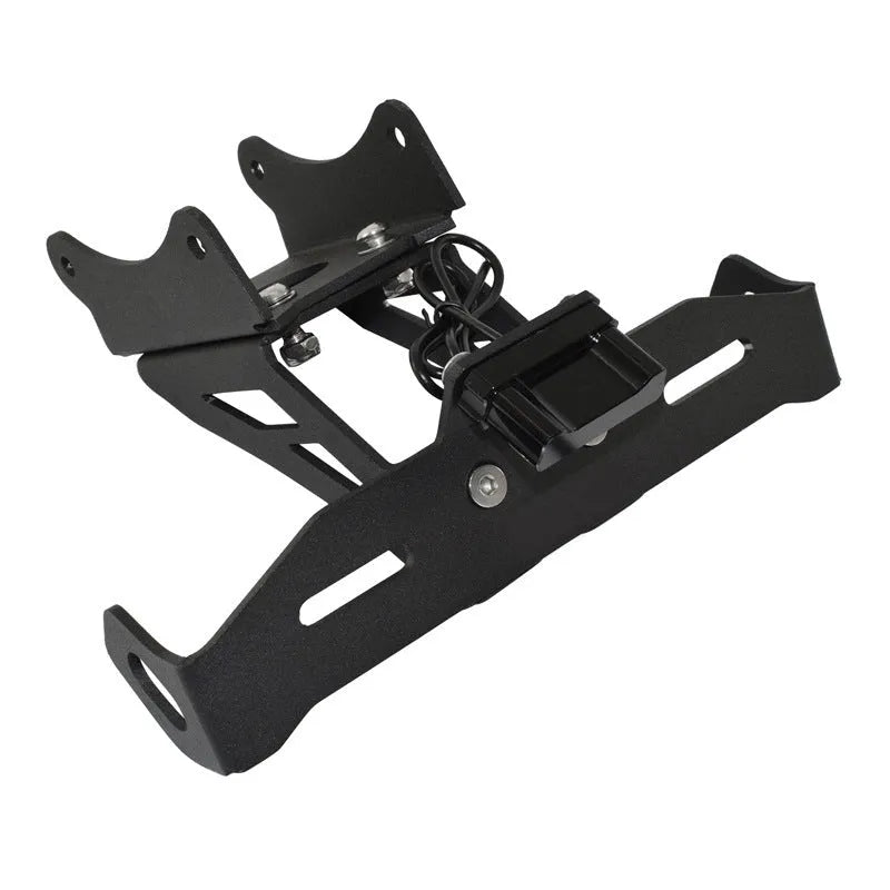Black aluminium alloy Honda motorcycle rear license plate holder with fixed mounting bracket