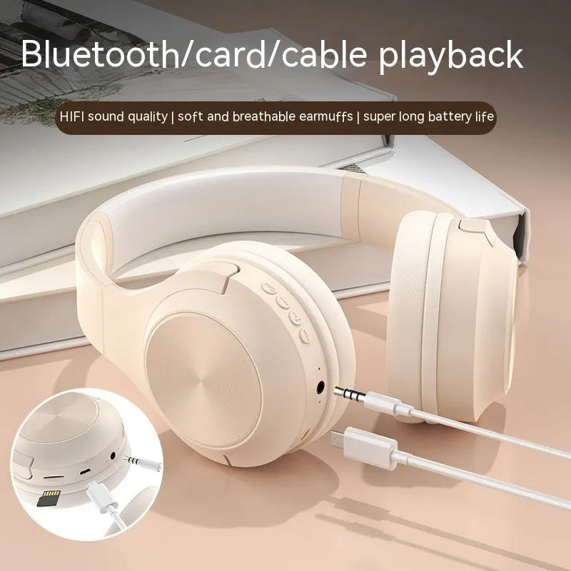 Creative wireless Bluetooth headset in Ivory White colour with charging case