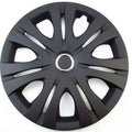 Universal monochrome ABS plastic wheel hub cover in silver, black, and electroplating finishes.