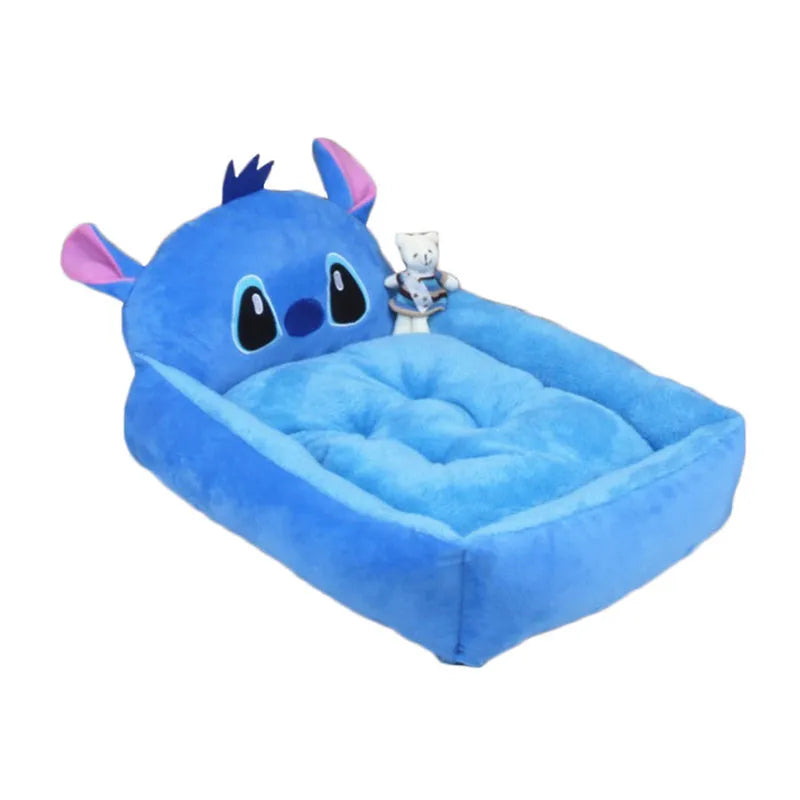 Cartoon-style washable pet bed sofa for small dogs and cats in a choice of colours.