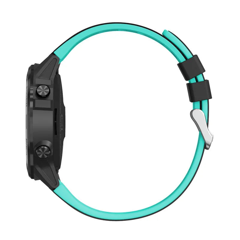 Sports smart watch with 1.3 inch screen and silicone strap in blue, black, green or silver grey