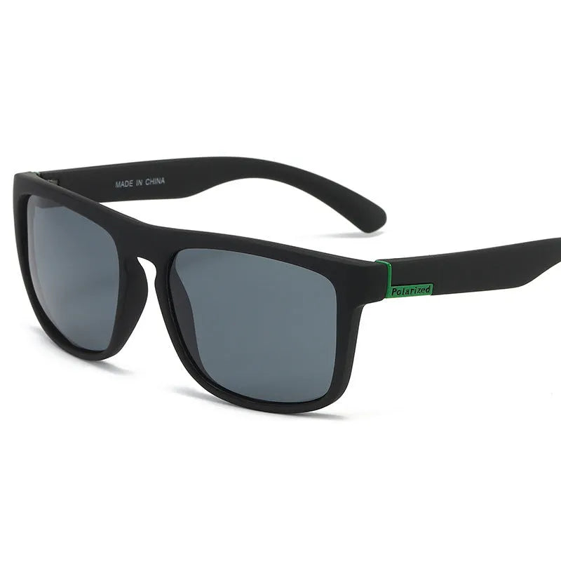 Elastic paint fashion sunglasses square frame UV400 polarised lens sporty style for men and women