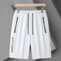 Men's quick-drying nylon sports shorts in loose fit with medium elastic waistband