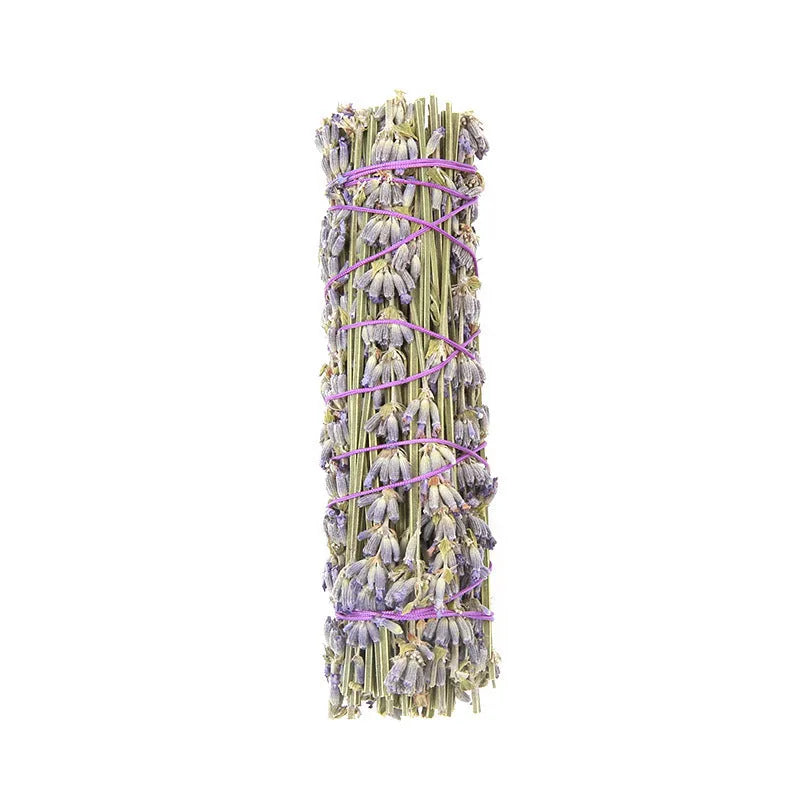 Natural dried flower lavender aromatherapy stick measuring 4 inches
