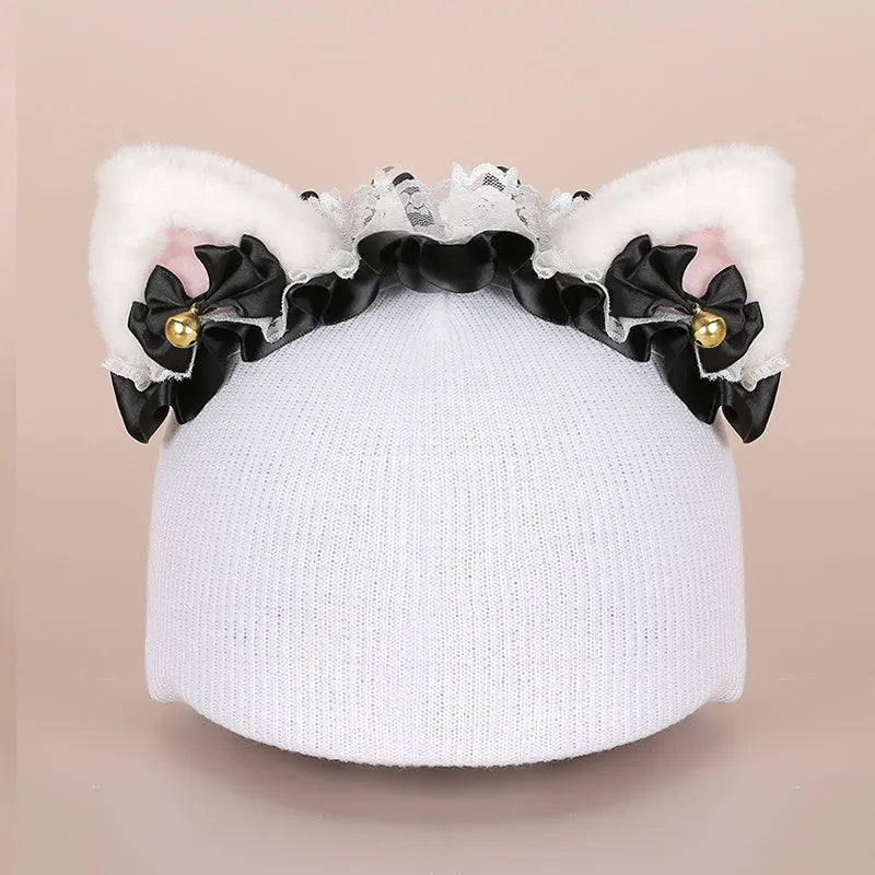 Plush fabric cartoon character helmet cover and matching hat cover set for costumes.