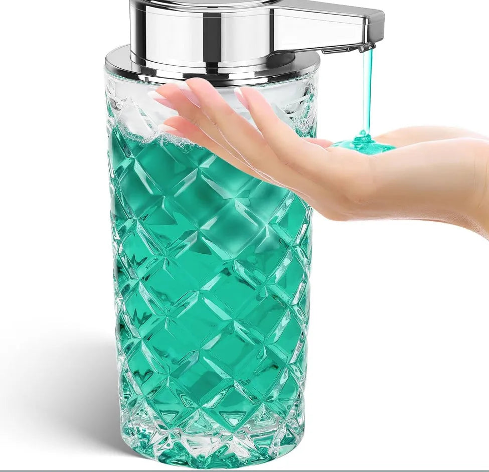 Automatic sensor soap dispenser with PET shell and silver plating in foam and thick liquid models