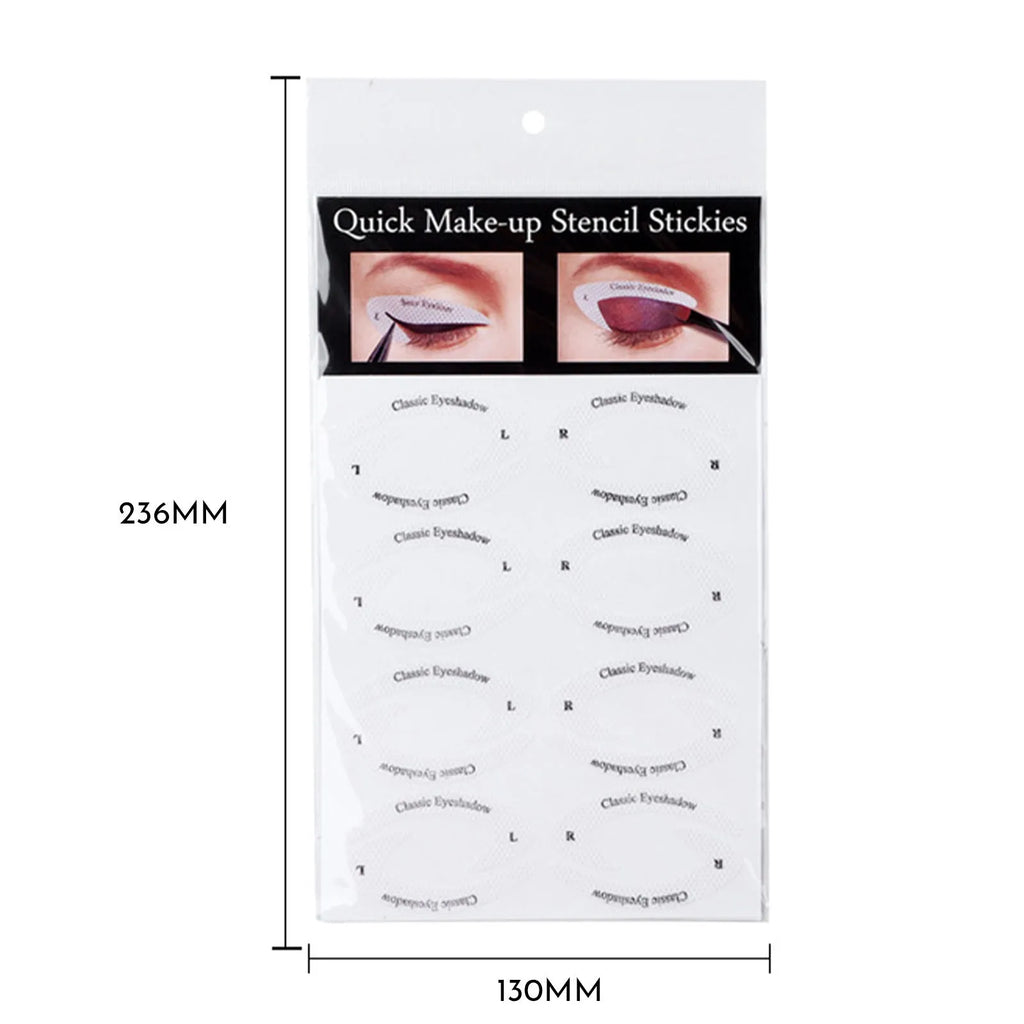 Set of 4 reusable eyeliner stencil templates for winged eyeliner and eyeshadow application