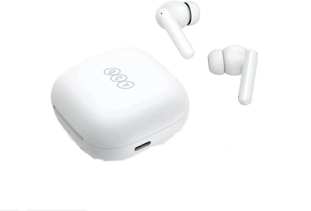 Fashion active noise-reduction Bluetooth earbuds with charging case in black, IPX5 waterproof