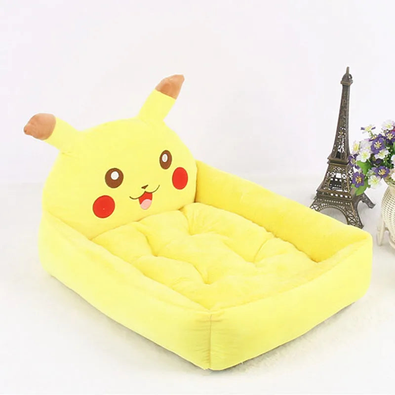 Cartoon-style washable pet bed sofa for small dogs and cats in a choice of colours.