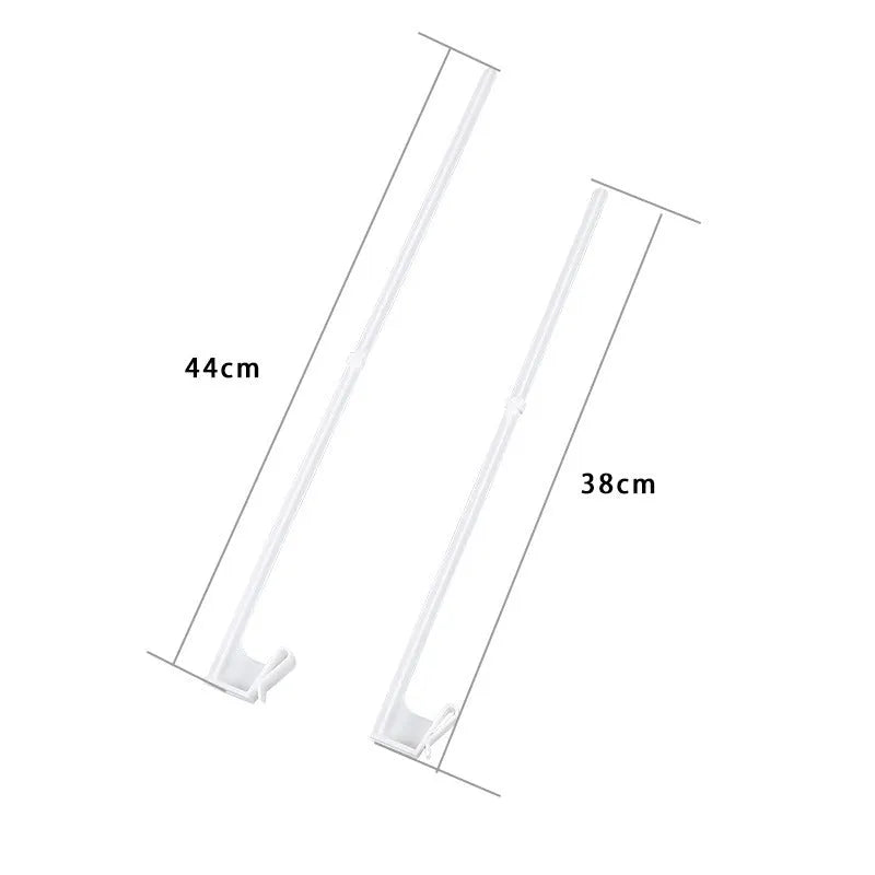 Ten white PP plastic car window flag holder brackets for vehicle mounting