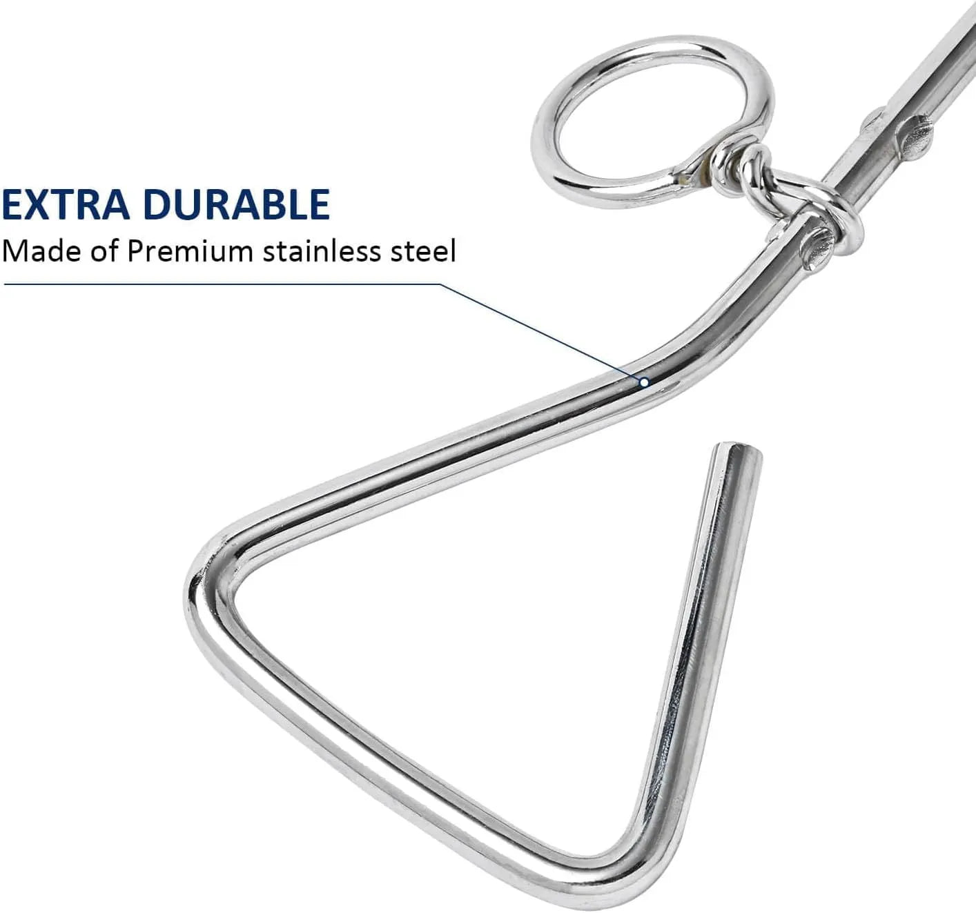 Silver spiral dog tie out stake for ground anchoring in outdoor sandy soil conditions